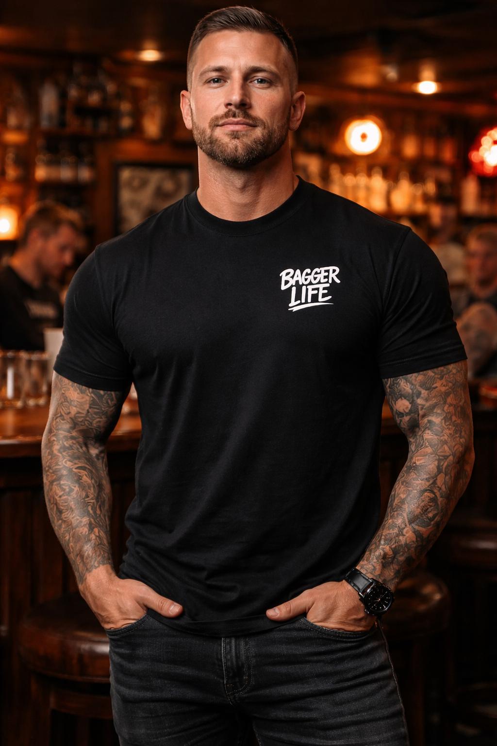 Harley Style Bagger Tee | Bagger Motorcycle Shirt |  Club Style Bagger Life Shirt