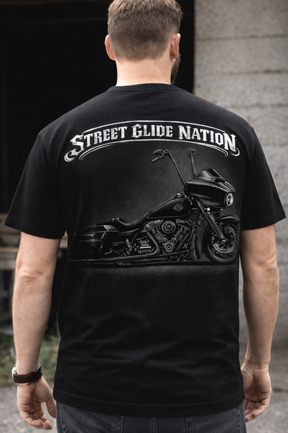Street Glide Nation T-Shirt | Harley Street Glide Shirt | Bagger Motorcycle Tee | Street Glide Rider Shirt | Biker Lifestyle Tee | Baggers Ride Shirt