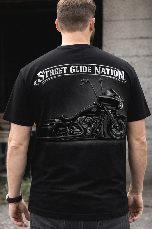 Street Glide Nation T-Shirt | Harley Street Glide Shirt | Bagger Motorcycle Tee | Street Glide Rider Shirt | Biker Lifestyle Tee | Baggers Ride Shirt